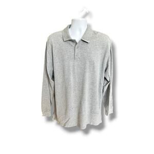 5.11 Tactical Series Long Sleeve Polo Shirt Gray Performance Work Uniform Large
